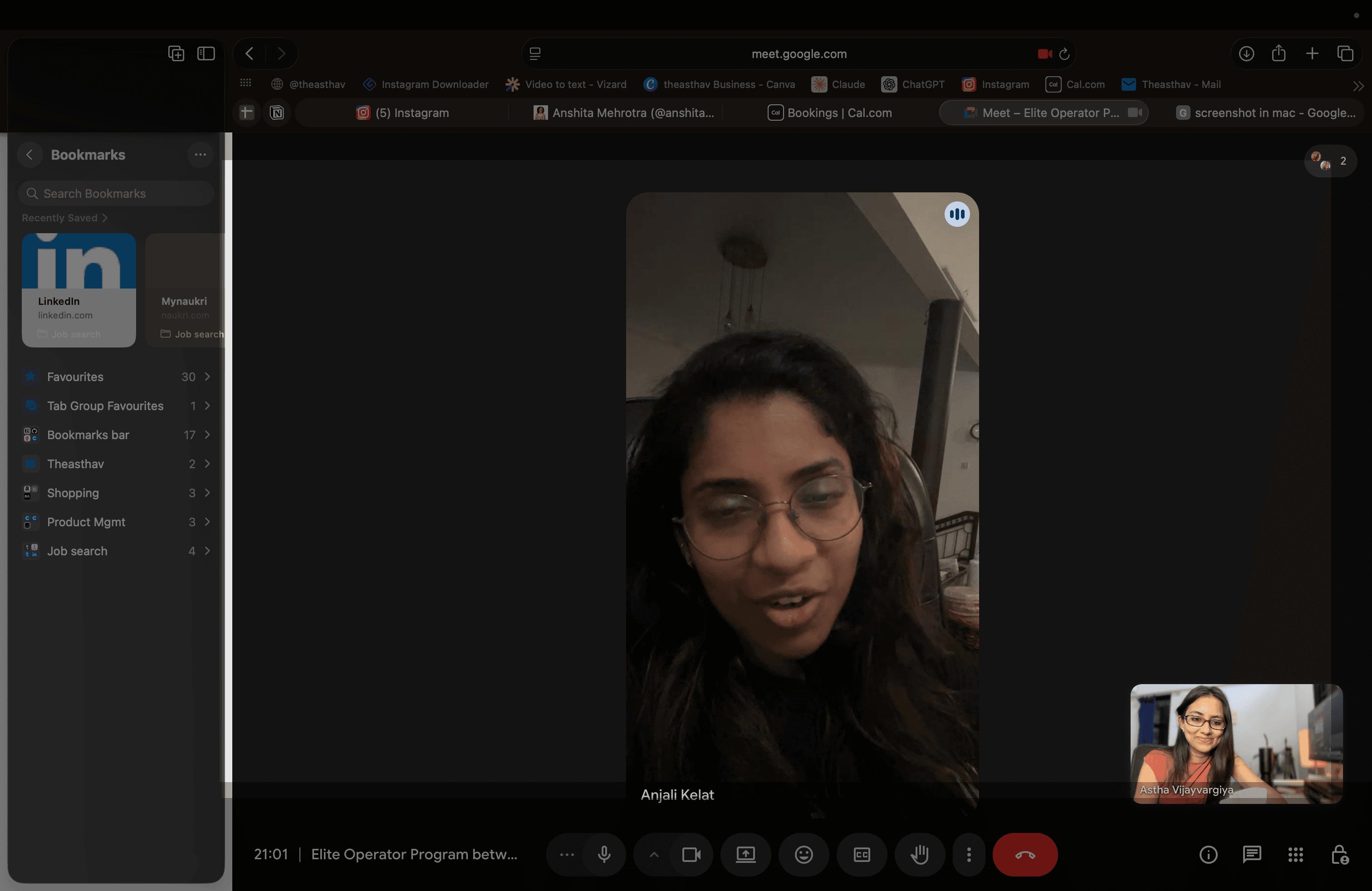 Elite Operator Program client session screenshot